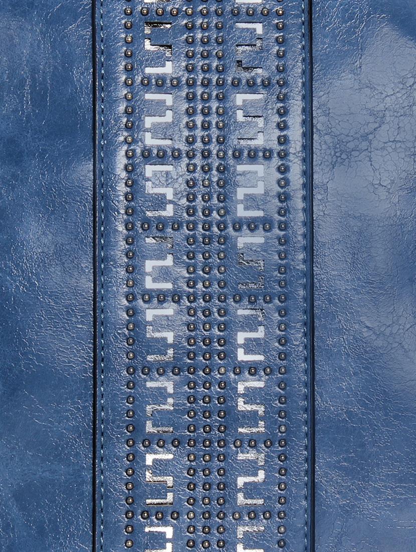 blue leatherette (pu) fashion backpack - 17169996 - Standard Image - 4