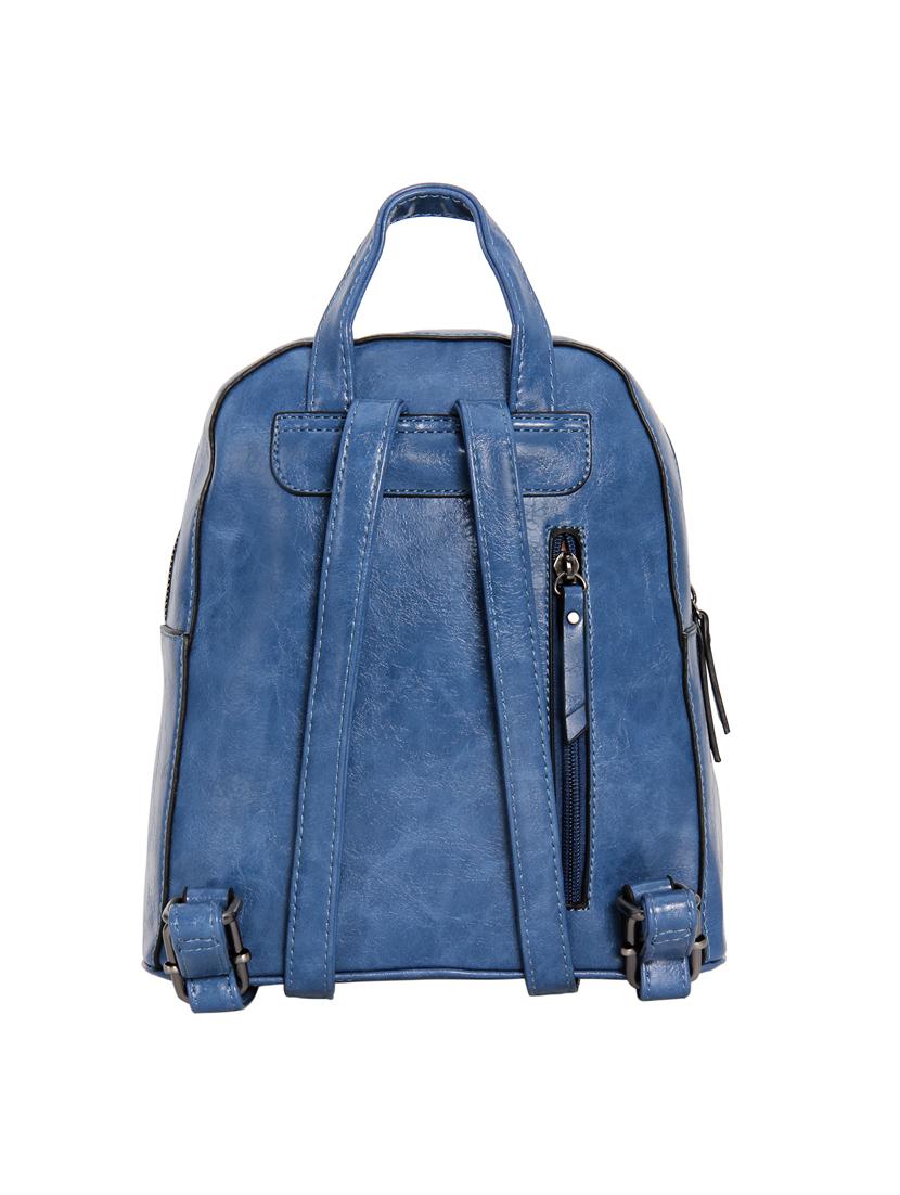 blue leatherette (pu) fashion backpack - 17170002 -  Standard Image - 1