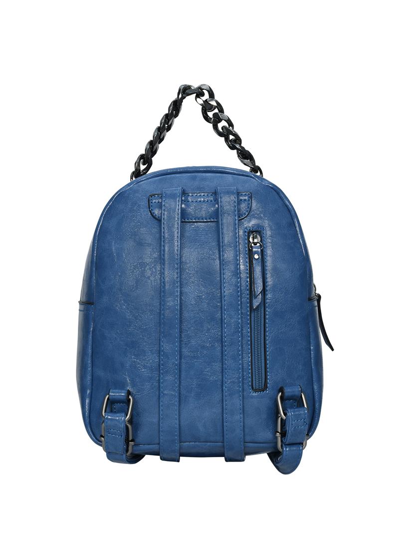 blue leatherette (pu) fashion backpack - 17170005 -  Standard Image - 1