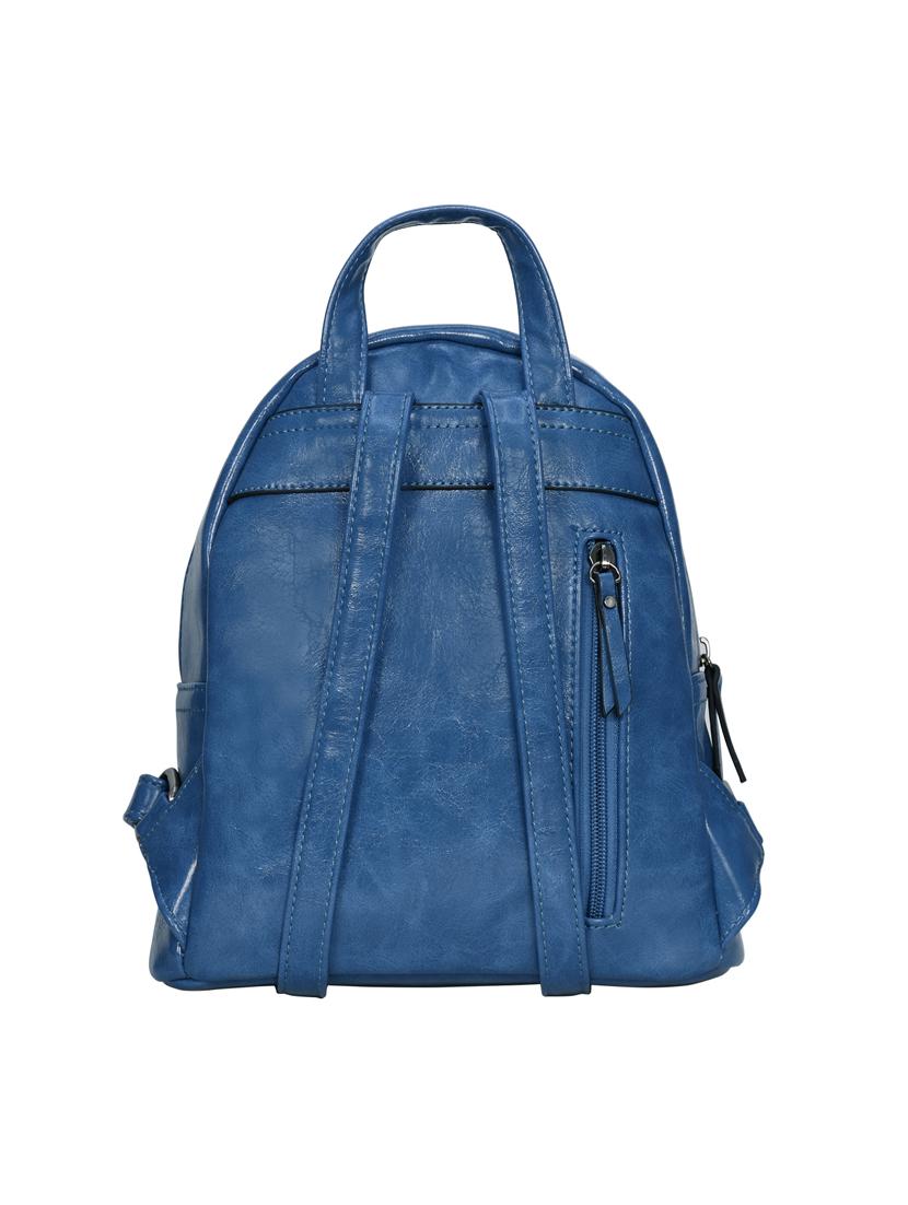 blue leatherette (pu) fashion backpack - 17170023 - Standard Image - 1