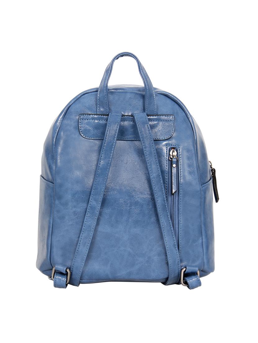 blue leatherette (pu) fashion backpack - 17170032 -  Standard Image - 1