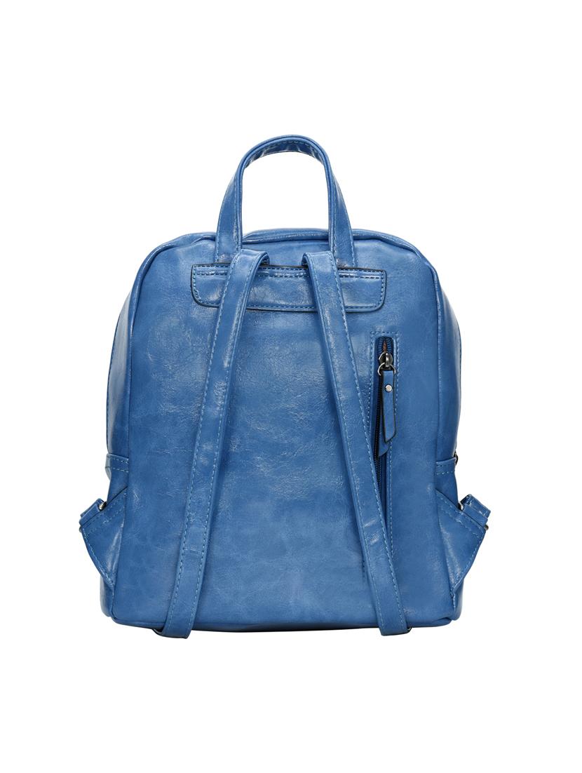 blue leatherette (pu) fashion backpack - 17170044 - Standard Image - 1