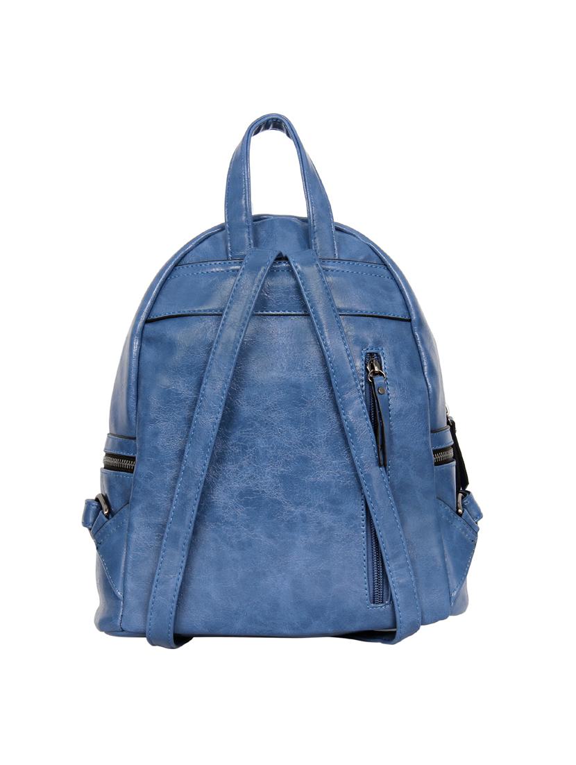 blue leatherette (pu) fashion backpack - 17170050 -  Standard Image - 1