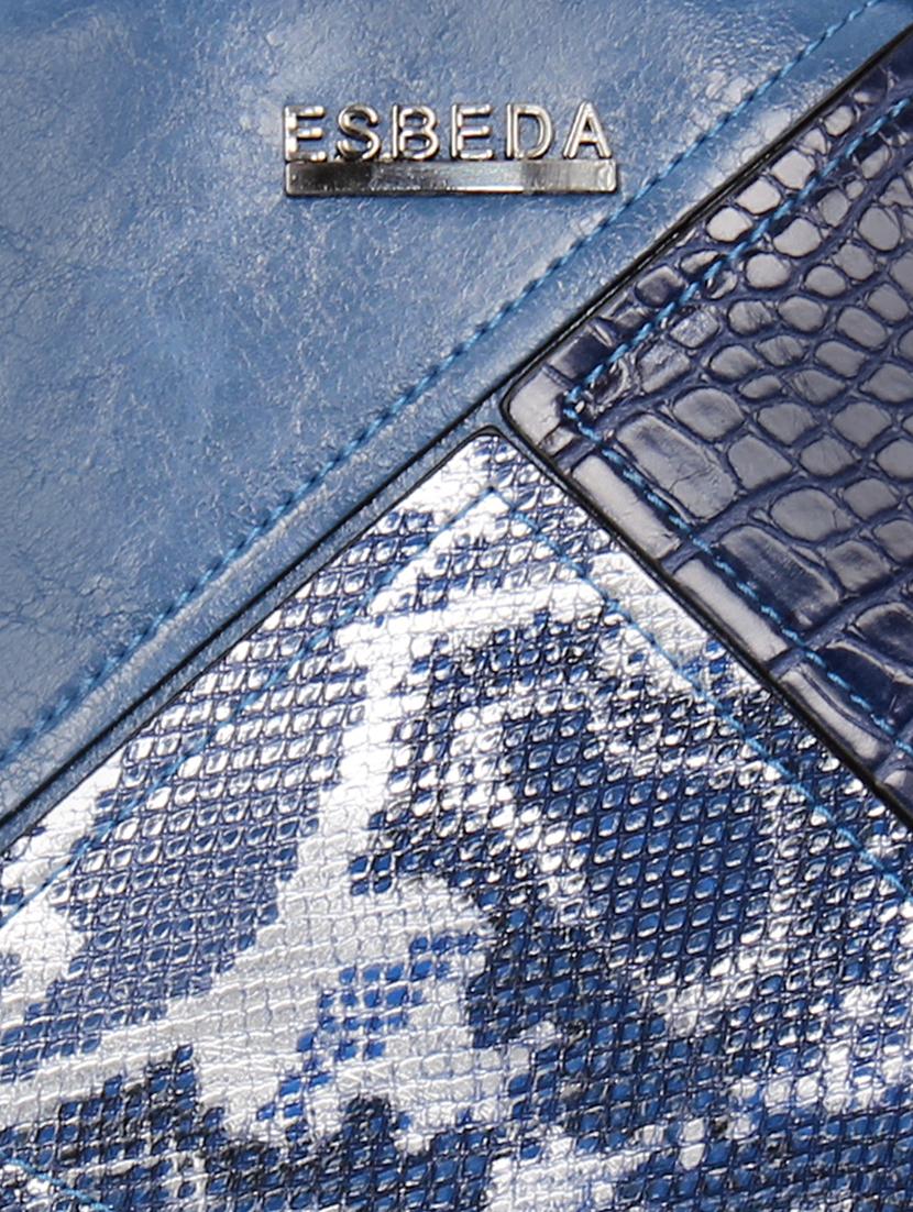 blue leatherette (pu) fashion backpack - 17170050 - Standard Image - 4