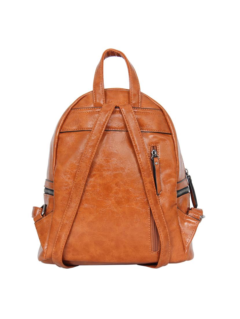 tan leatherette (pu) fashion backpack - 17170051 -  Standard Image - 1