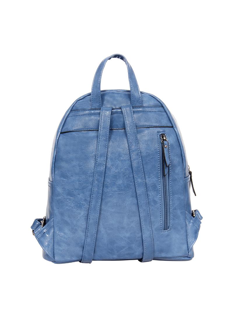 blue leatherette (pu) fashion backpack - 17170056 - Standard Image - 1