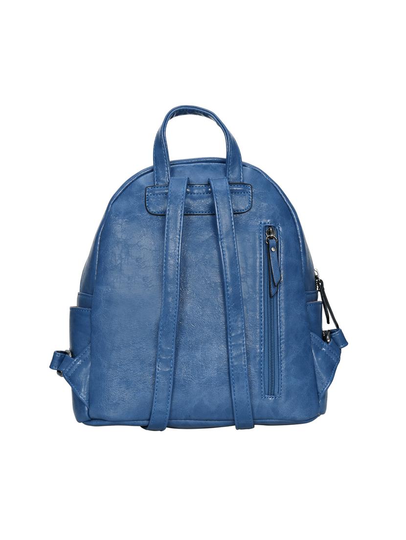 blue leatherette (pu) fashion backpack - 17170065 -  Standard Image - 1
