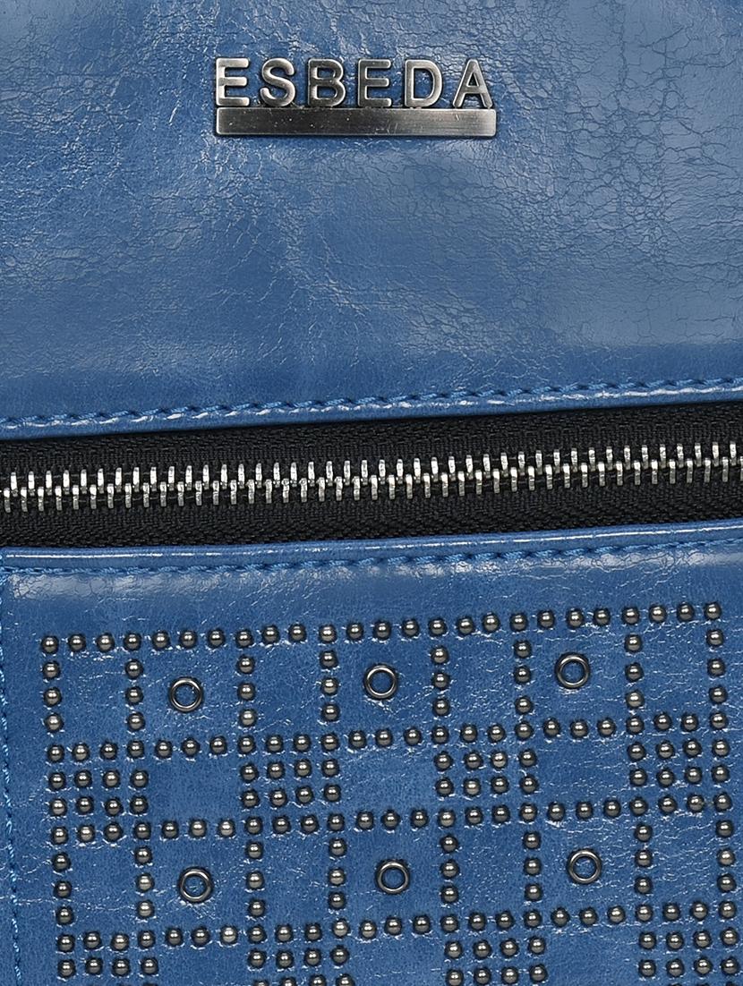 blue leatherette (pu) fashion backpack - 17170065 - Standard Image - 4