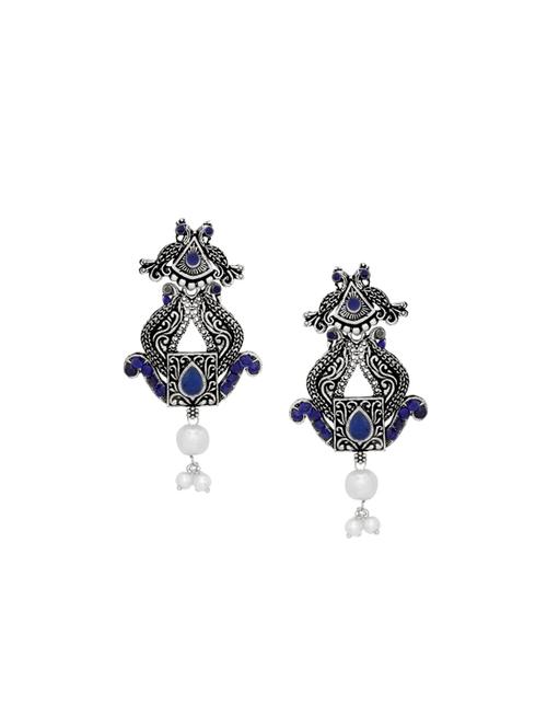 silver plated chandellier earring - 17170466 - Standard Image - 0