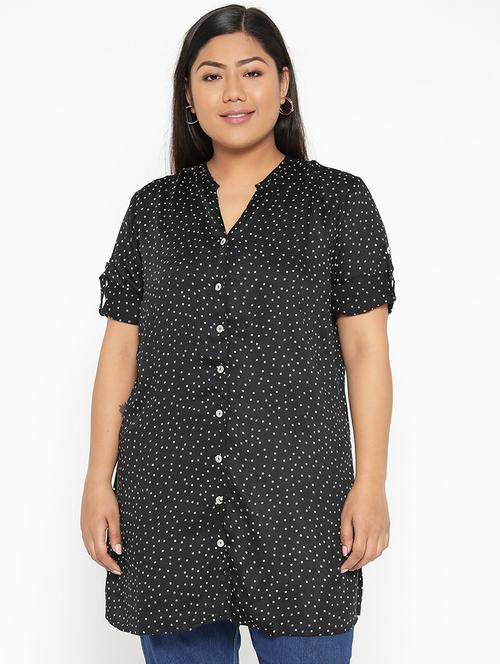 women's a line mandarin neck top - 17170717 -  Standard Image - 0