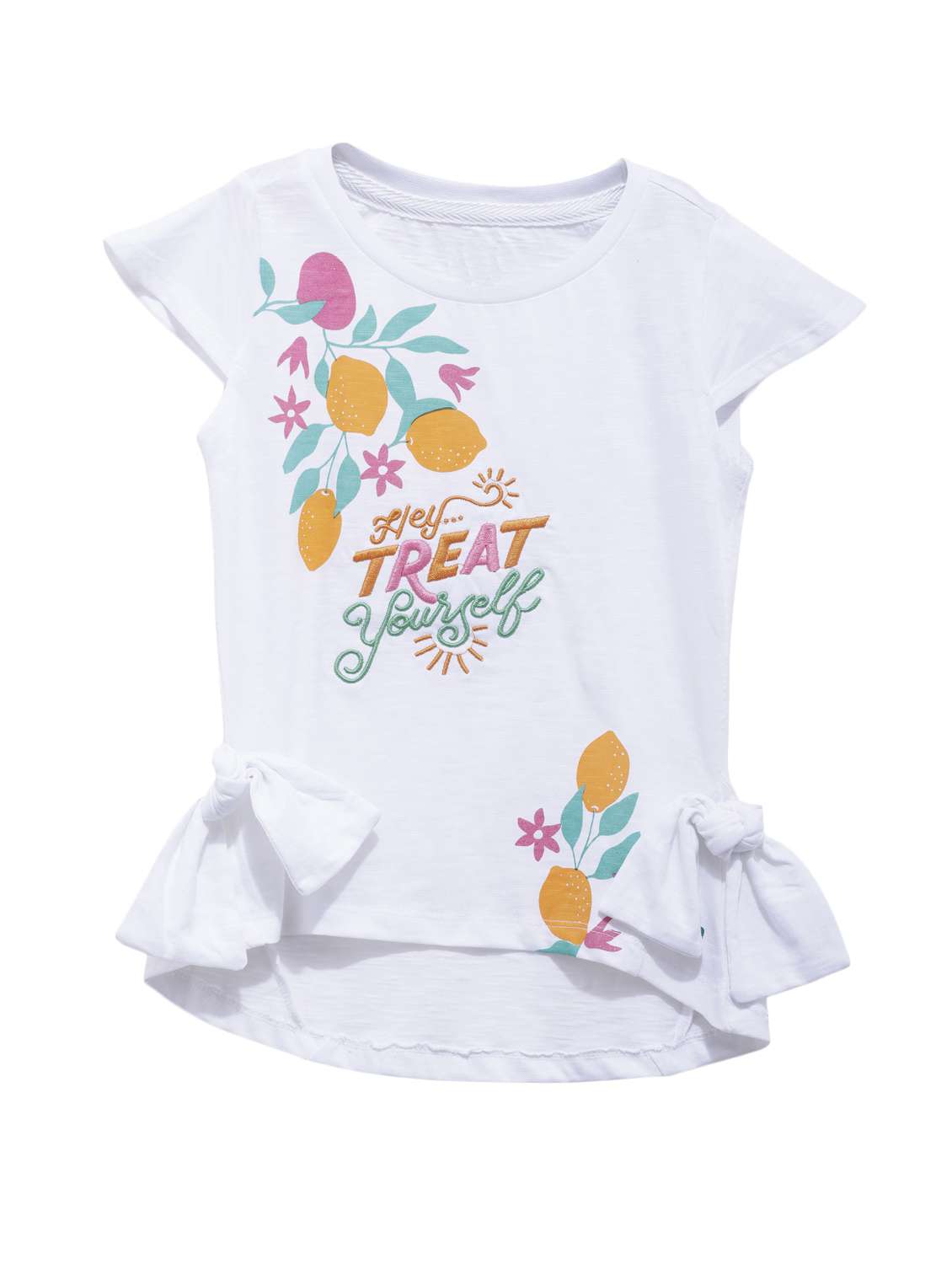 white cotton blend regular tops & tee