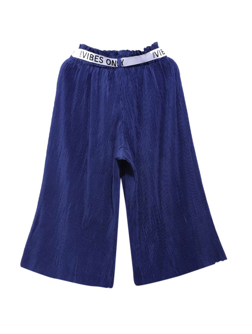 blue polyester palazzo trouser - 17173216 - Standard Image - 1