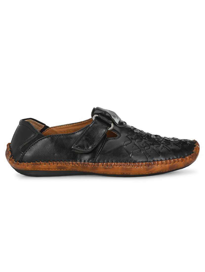 black slip-on sandals - 17175060 -  Standard Image - 1