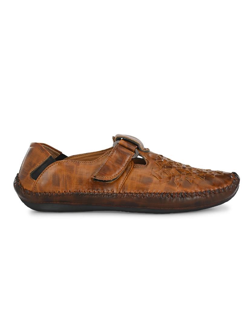 tan slip on sandals - 17175062 -  Standard Image - 1