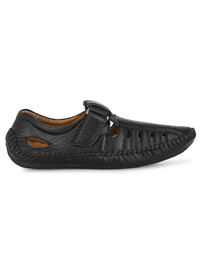 black slip on sandals - 17175085 -  Standard Image - 1