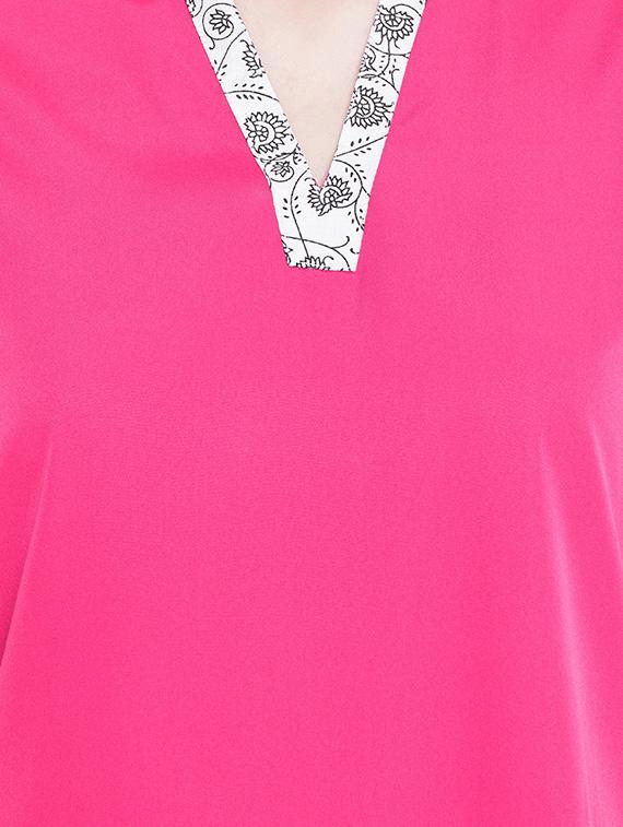 pink polyester regular tunic - 17181489 - Standard Image - 4