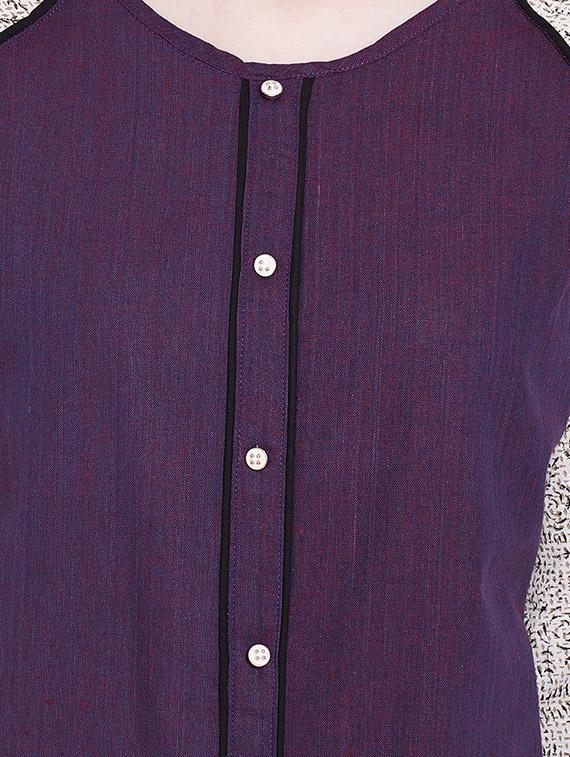 printed raglan sleeves tunic - 17181544 - Standard Image - 4