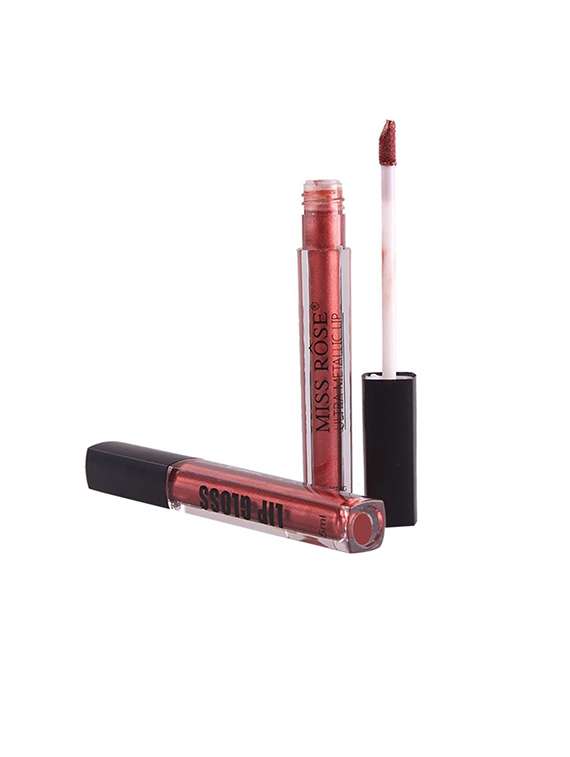 miss rose professional makeup ultra metallic lip gloss shade#32