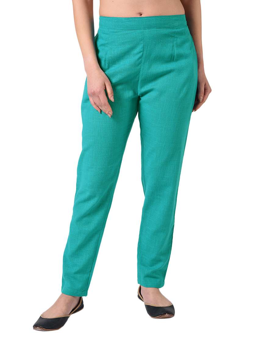 mid rise pleated trouser 