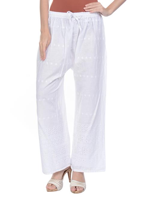 mid rise embroidered palazzo - 17184858 -  Standard Image - 0