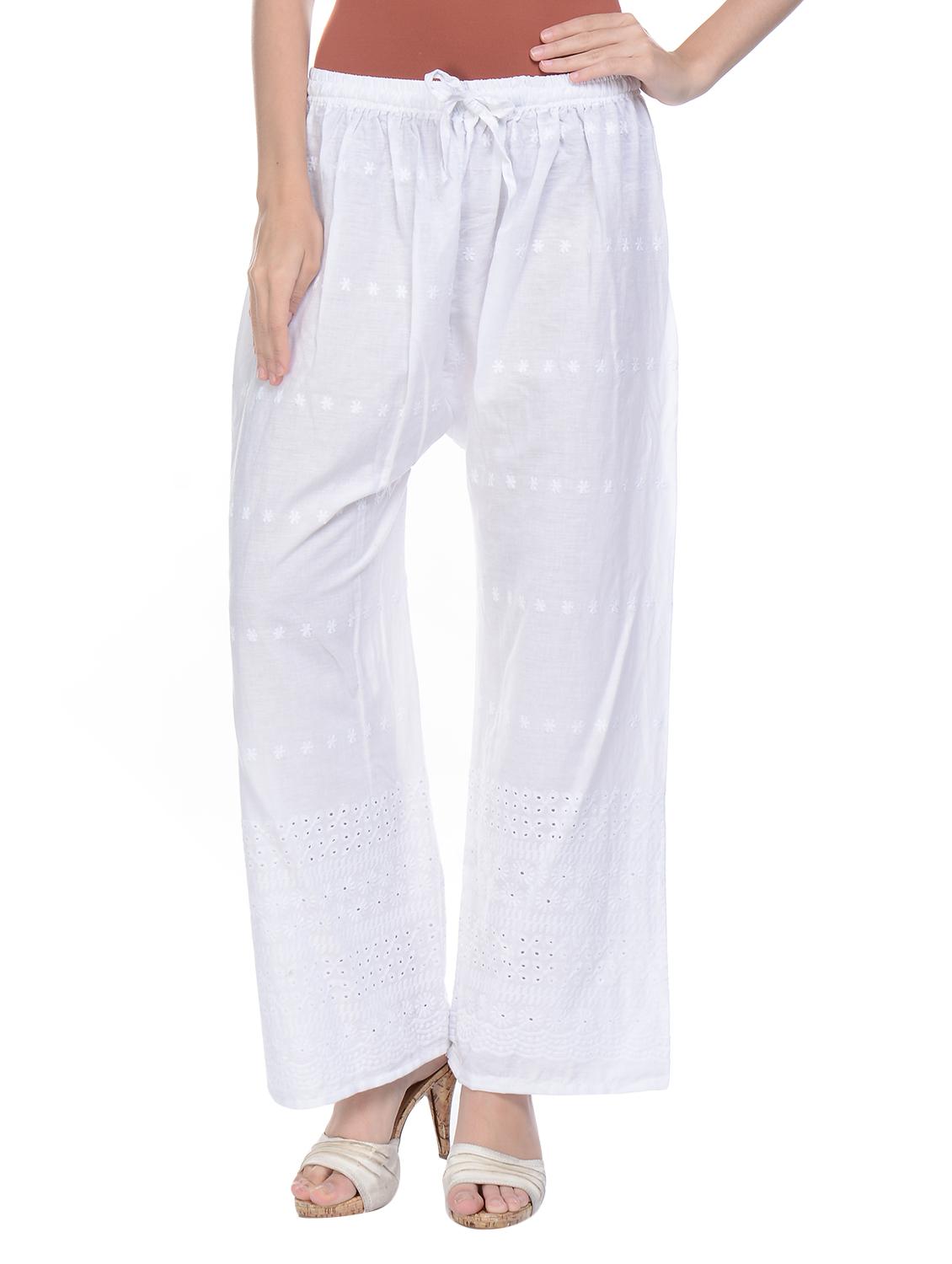 mid rise embroidered palazzo - 17184858 -  Zoom Image - 0