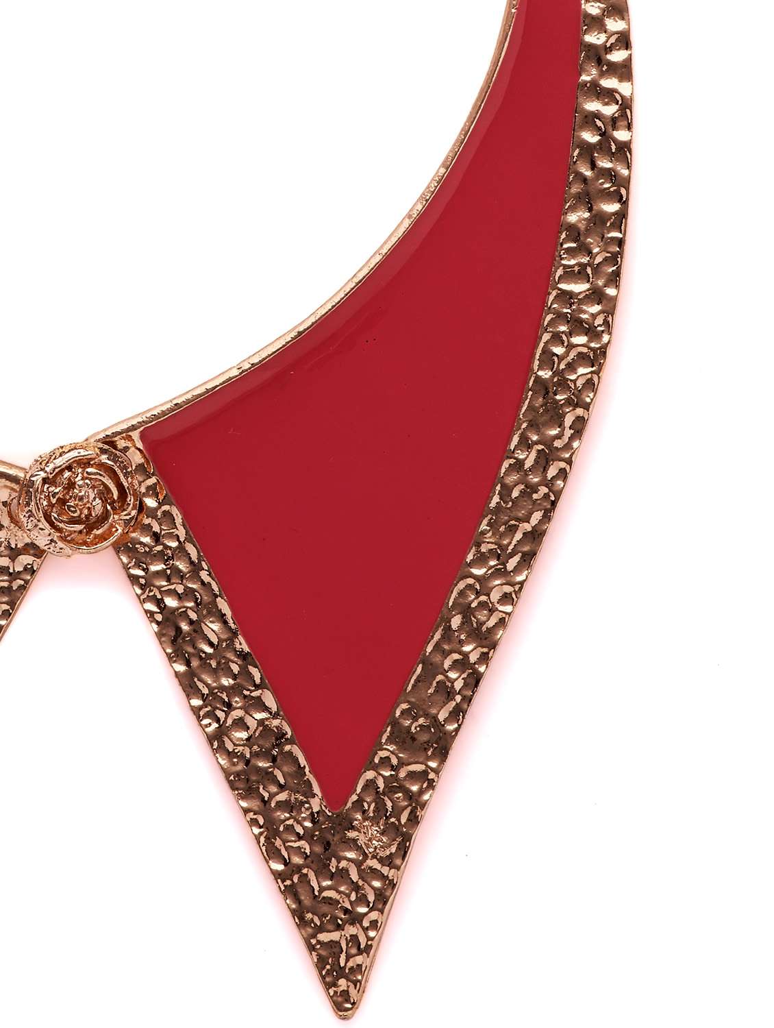 magenta pointed collar necklace - 17186 -  Standard Image - 1