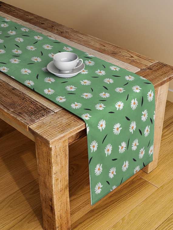  floral printed table runner