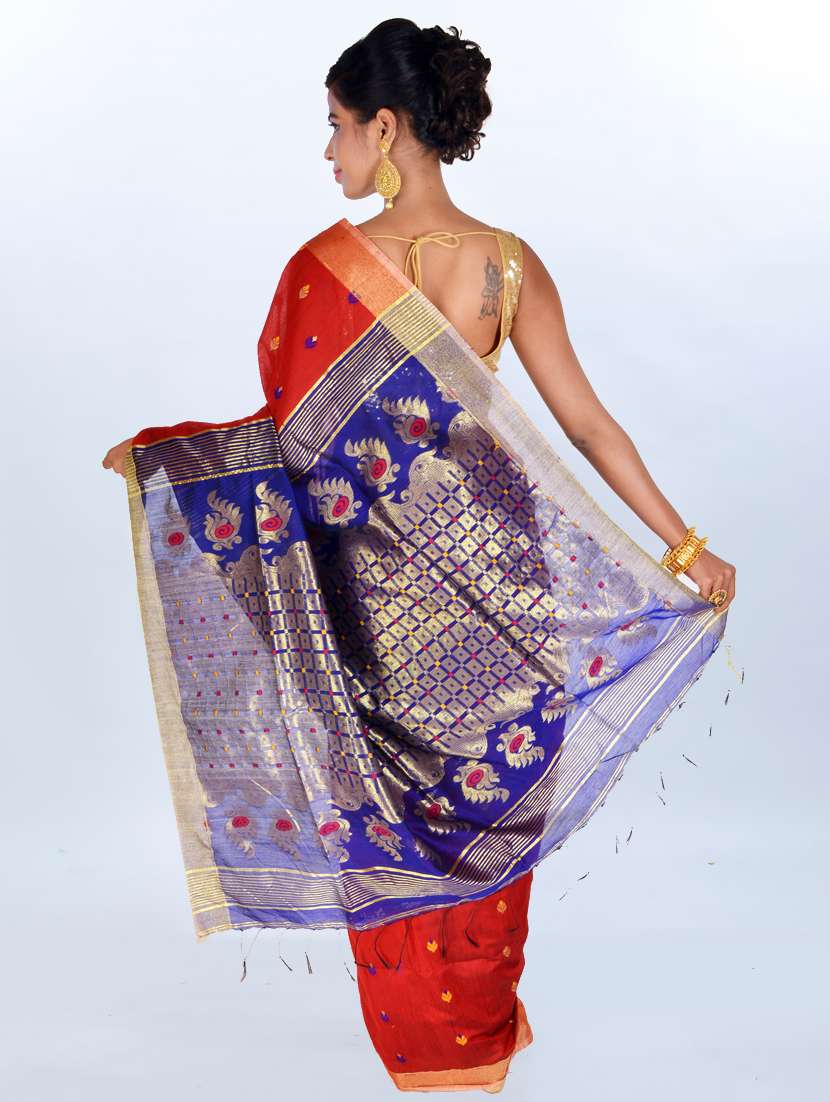 women's self design maroon colored saree - 17189016 -  Standard Image - 1