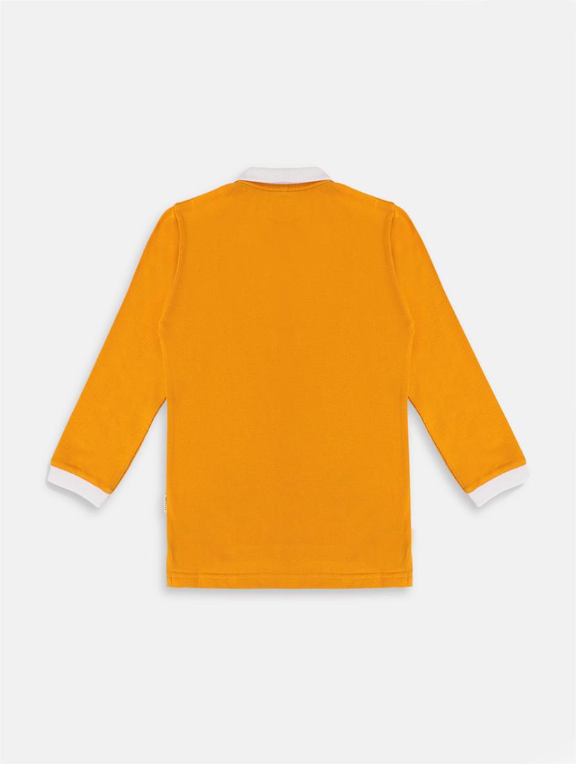 yellow cotton t-shirt with mask - 17190950 - Standard Image - 1