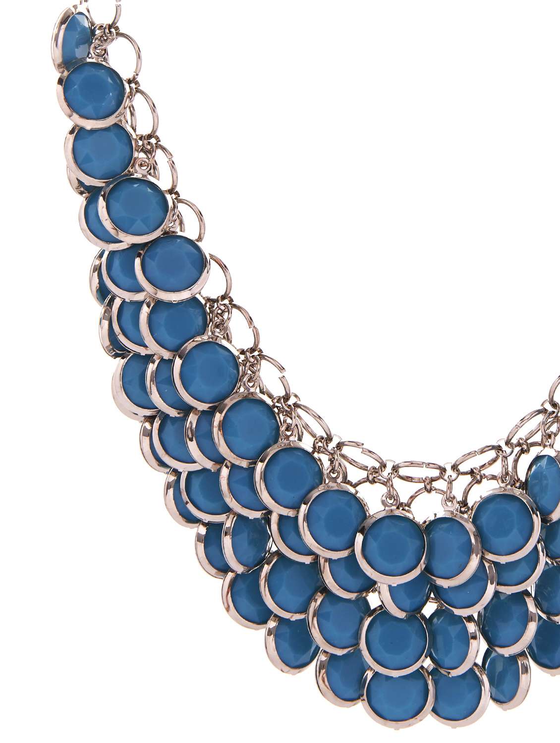 turquoise blue beaded necklace - 17191 -  Standard Image - 1