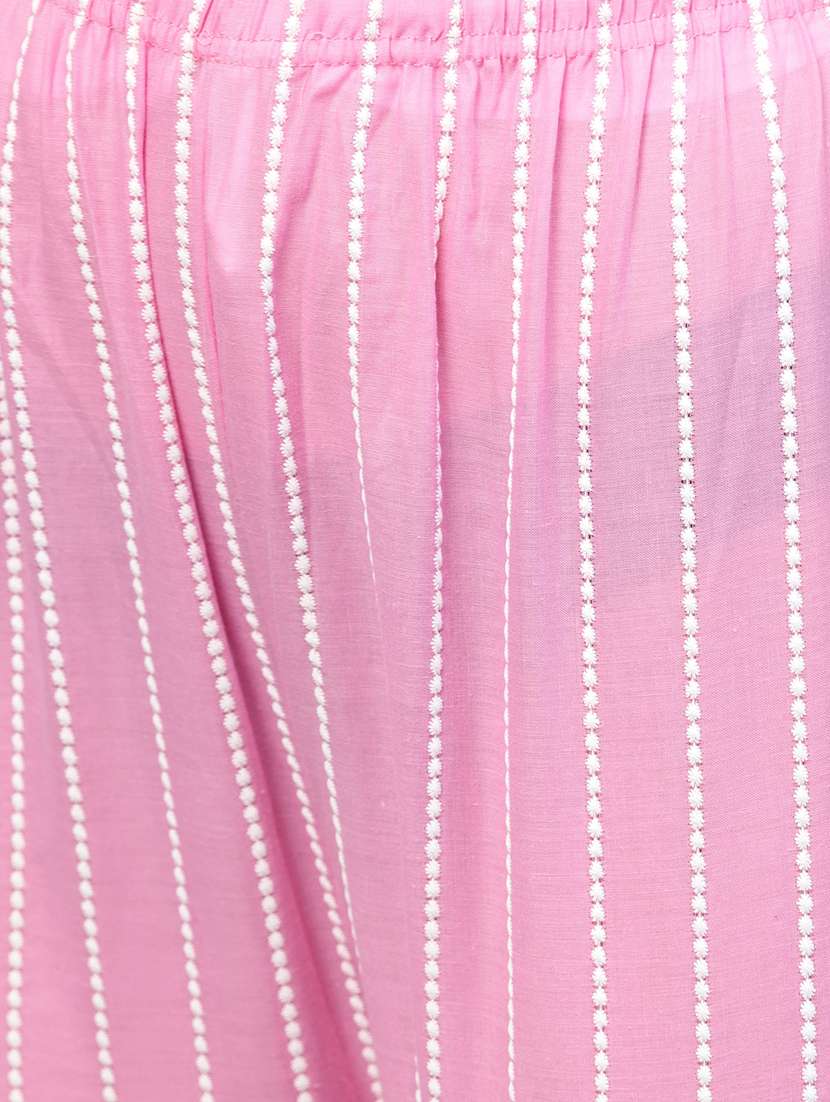 mid rise embroidered palazzo - 17192051 - Standard Image - 4