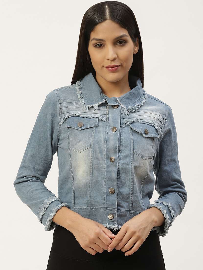 blue denim summer jacket