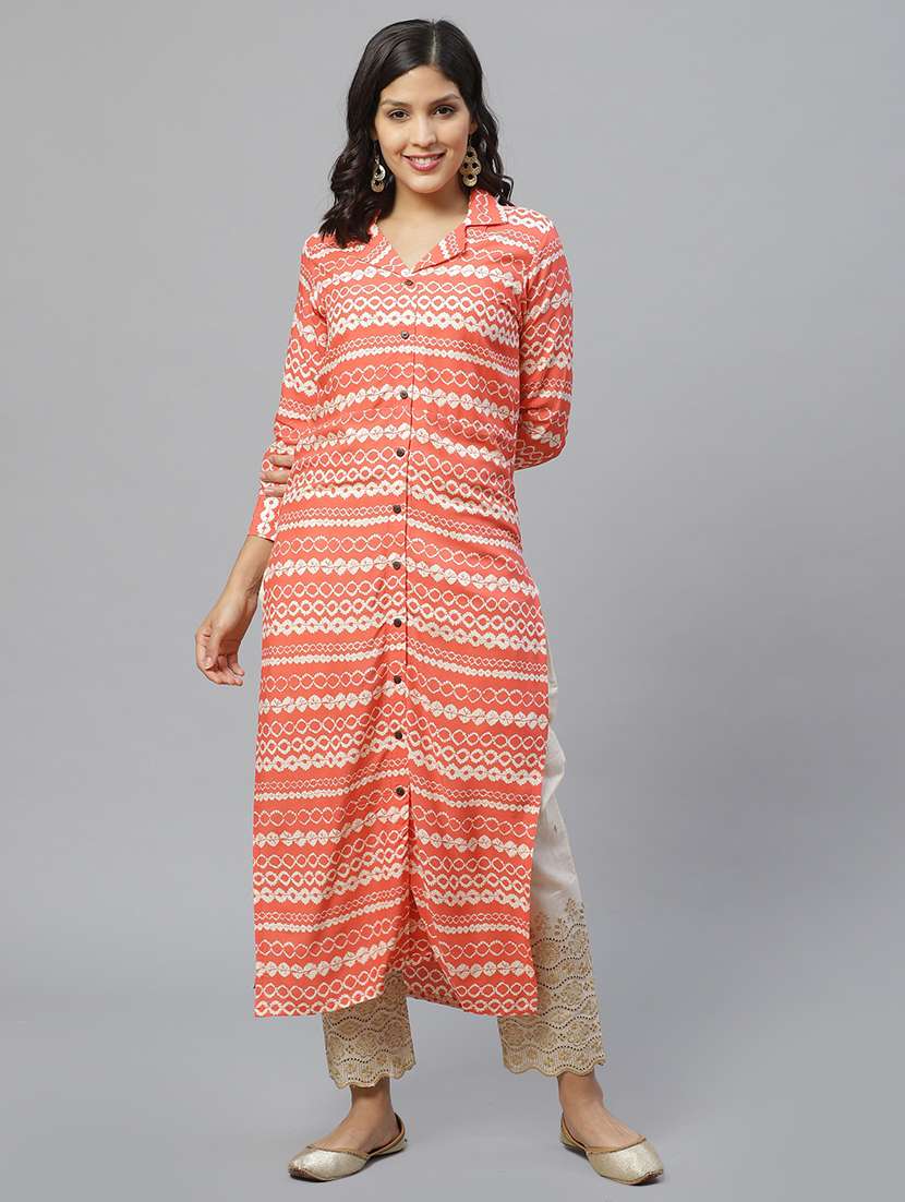 printed kurta palazzo set