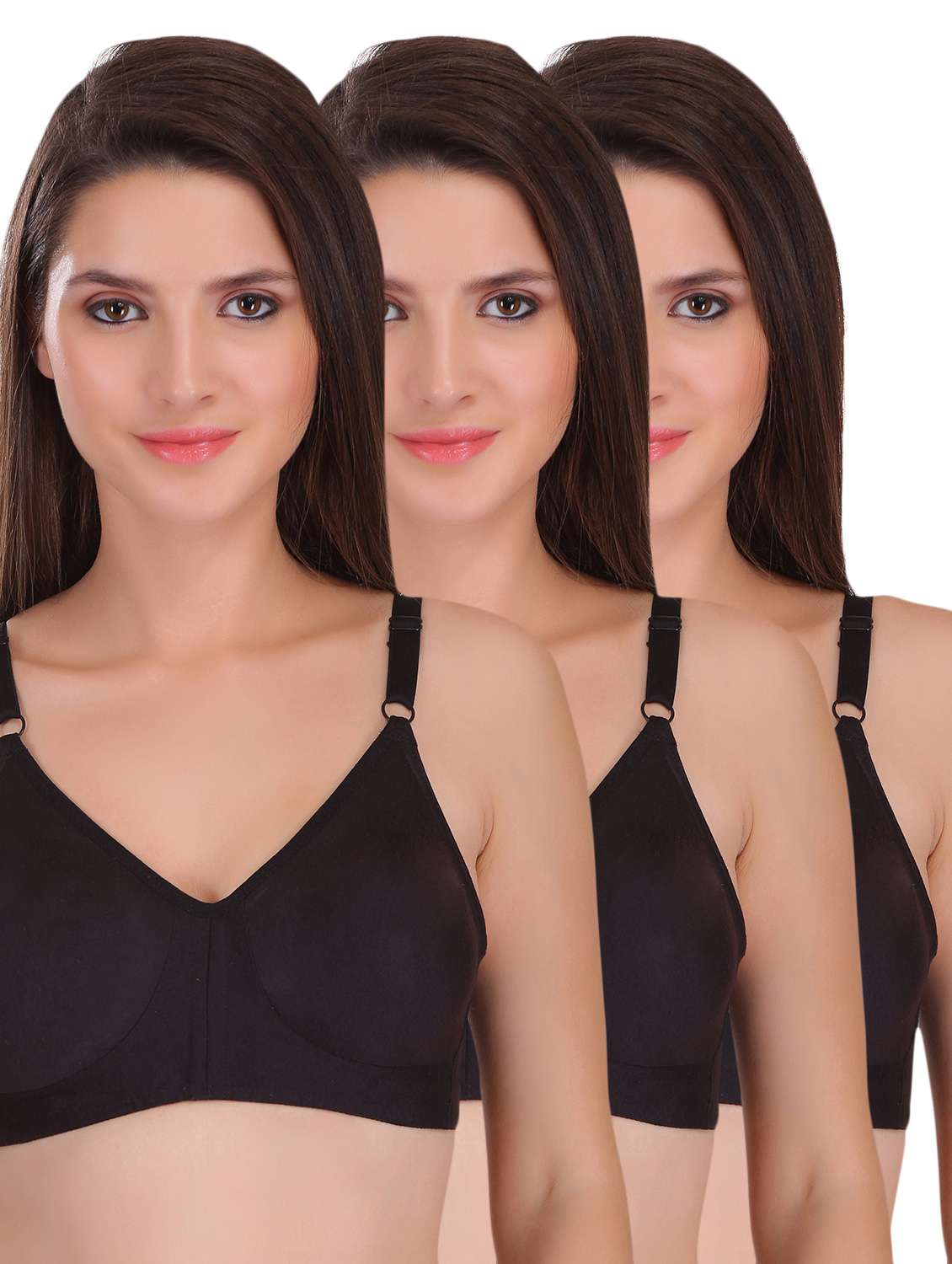 set of 3 full coverage minimizer bra