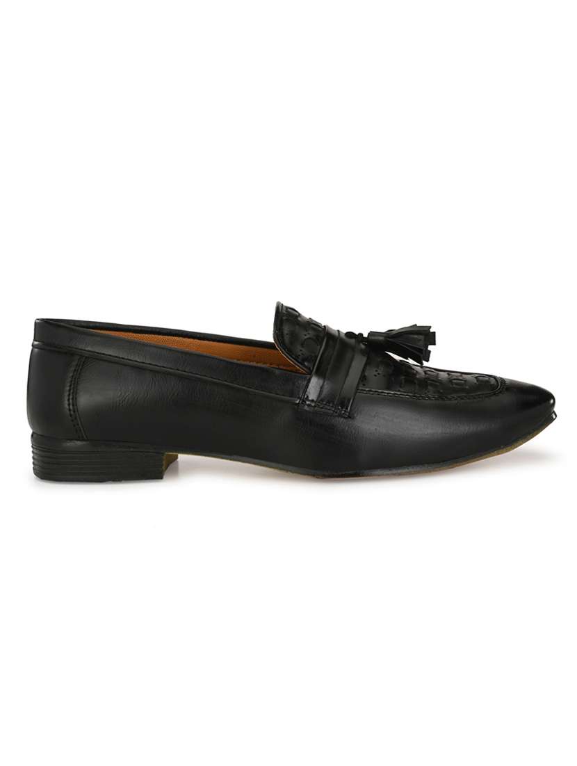 black slip on loafers - 17192547 -  Standard Image - 1