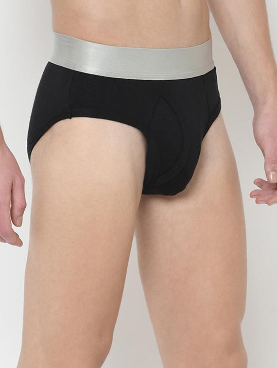 black solid hipster brief - 17192941 -  Standard Image - 1