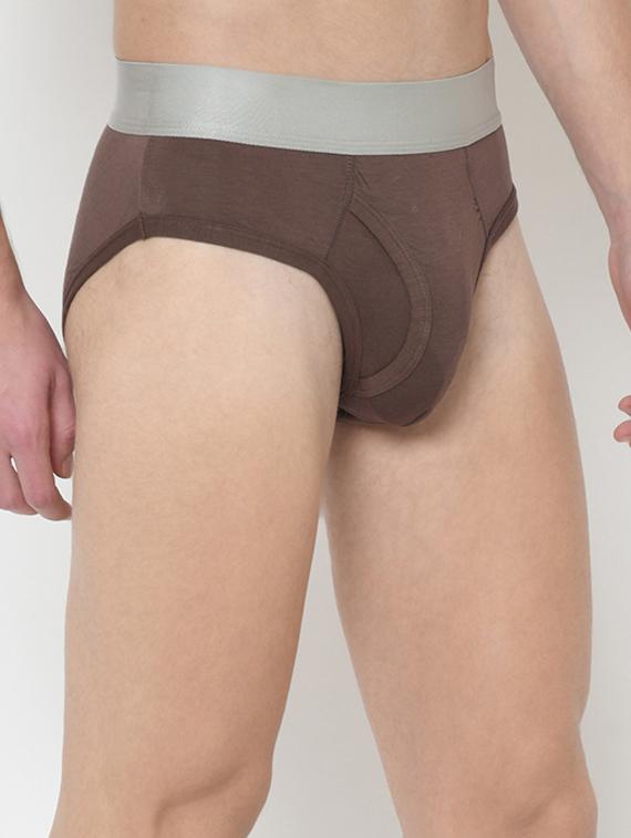 khaki solid hipster brief - 17192943 -  Standard Image - 1