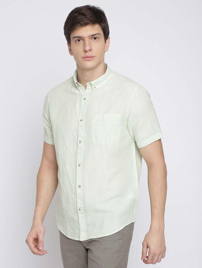 white striped casual shirt - 17194198 -  Standard Image - 1