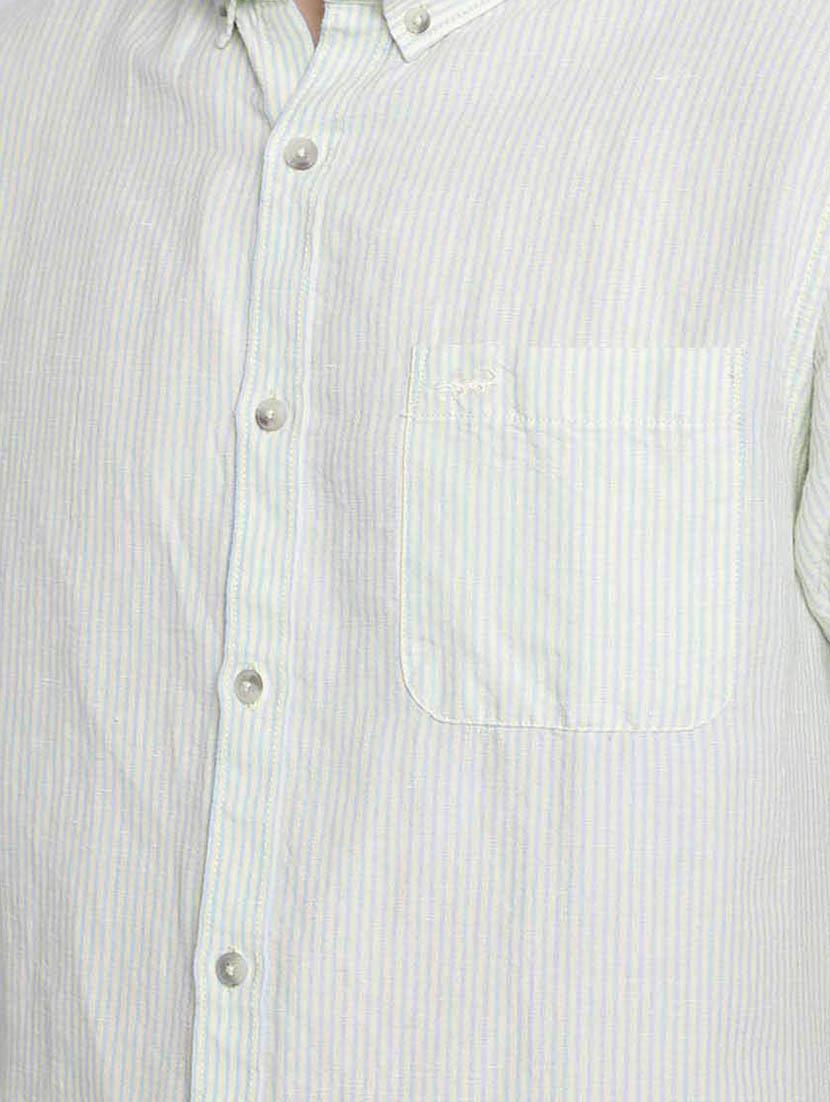 white striped casual shirt - 17194198 - Standard Image - 4