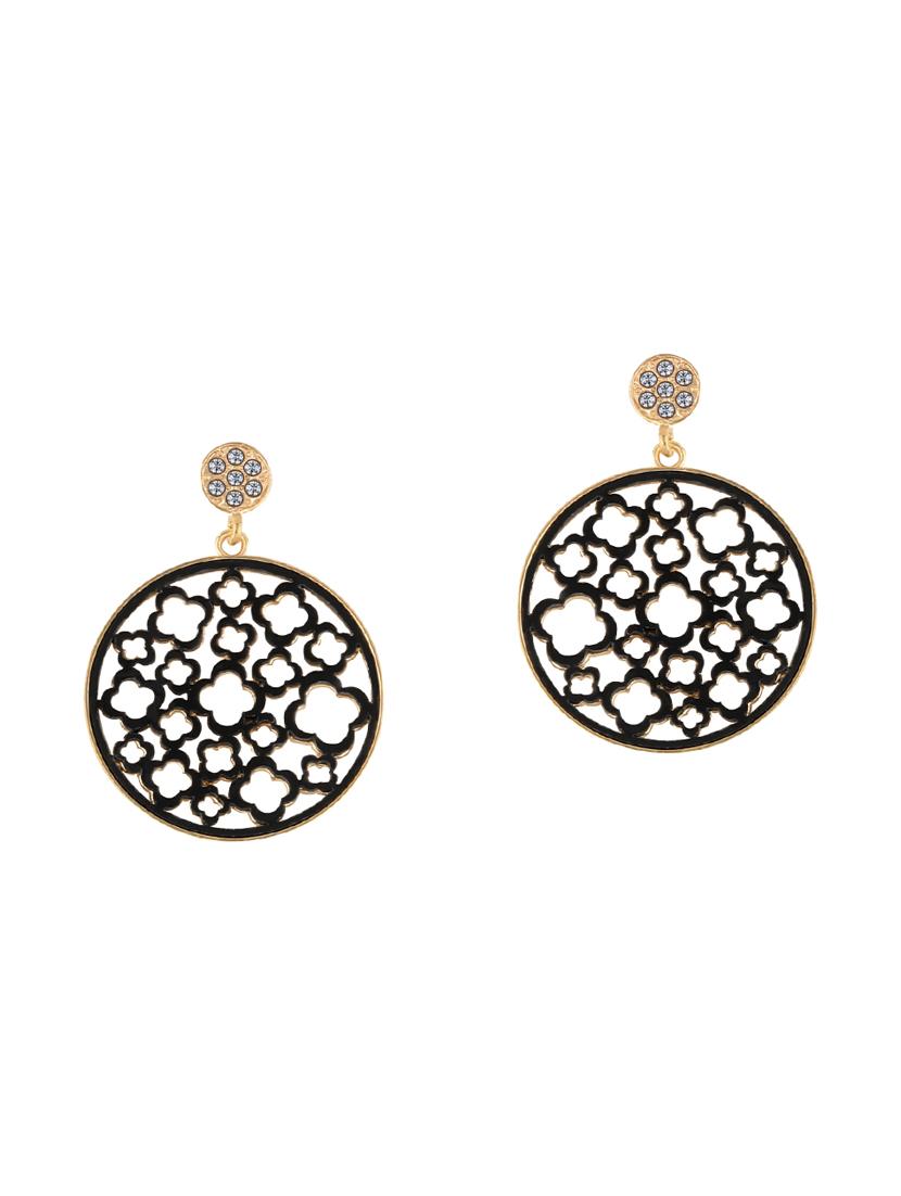 black metal drop earring - 17194375 -  Standard Image - 1