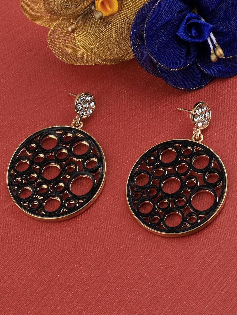 black metal drop earring - 17194376 - Zoom Image - 0