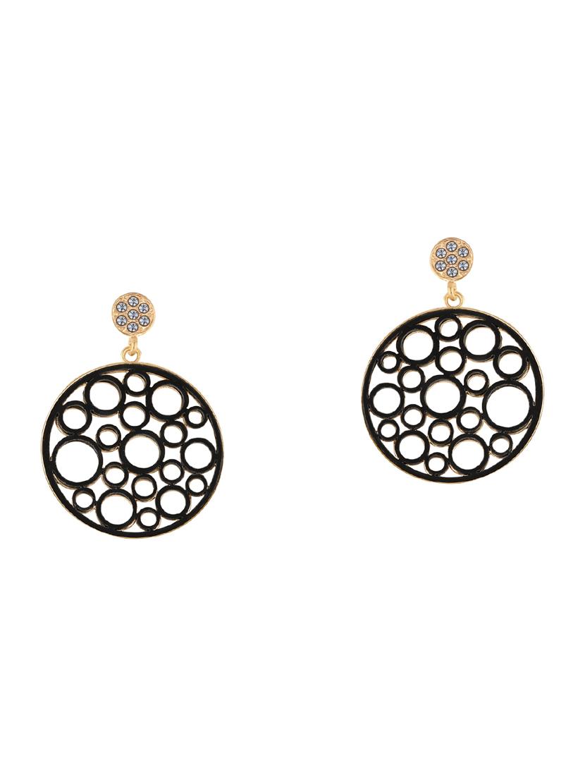 black metal drop earring - 17194376 -  Standard Image - 1
