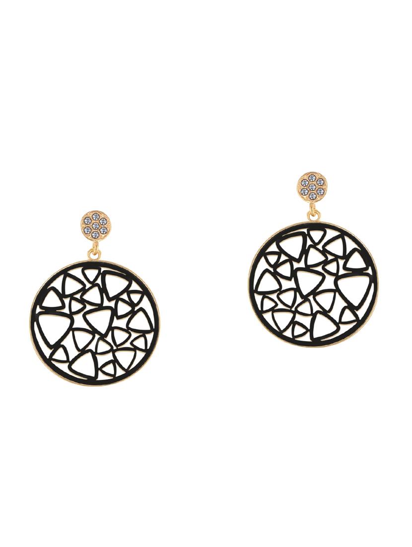 black metal drop earring - 17194378 - Standard Image - 1