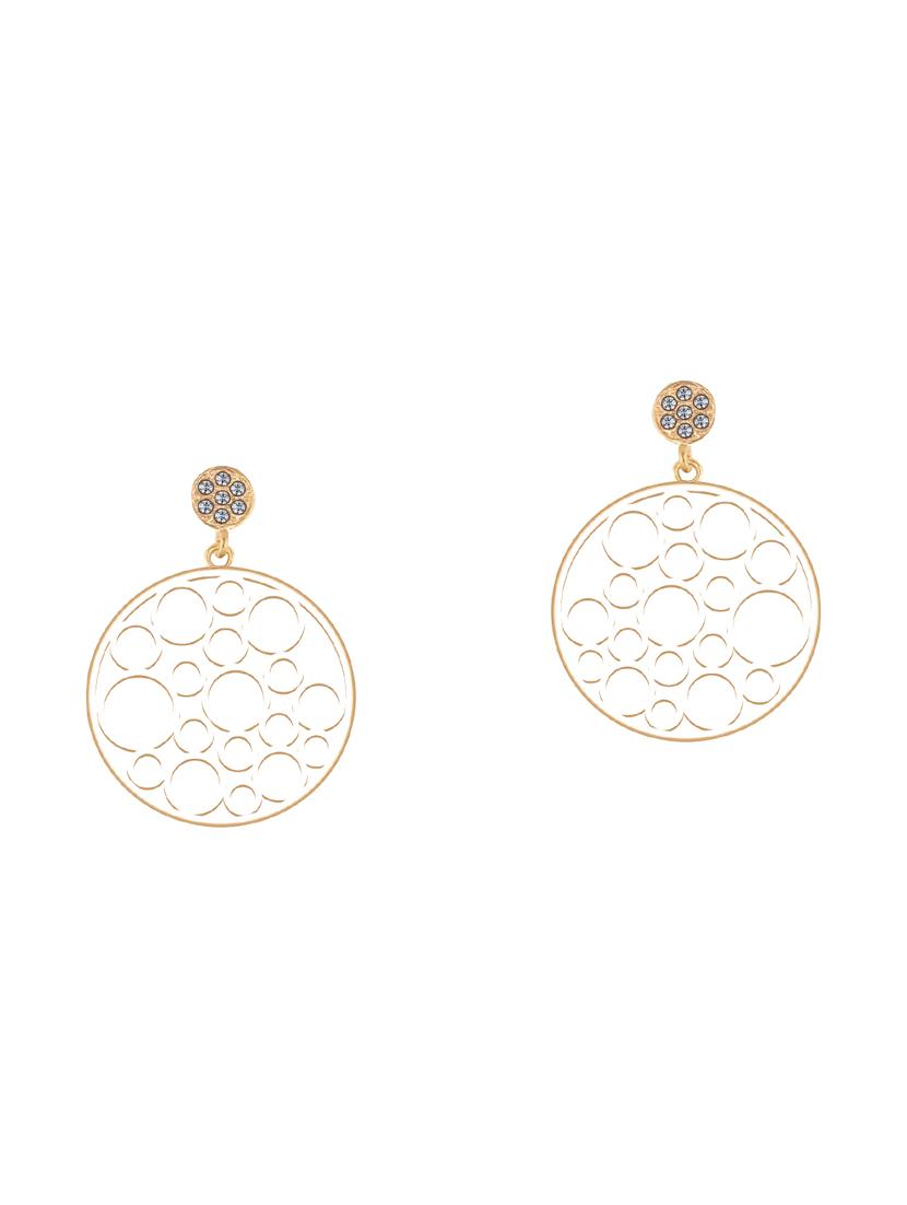 white metal drop earring - 17194382 - Standard Image - 1