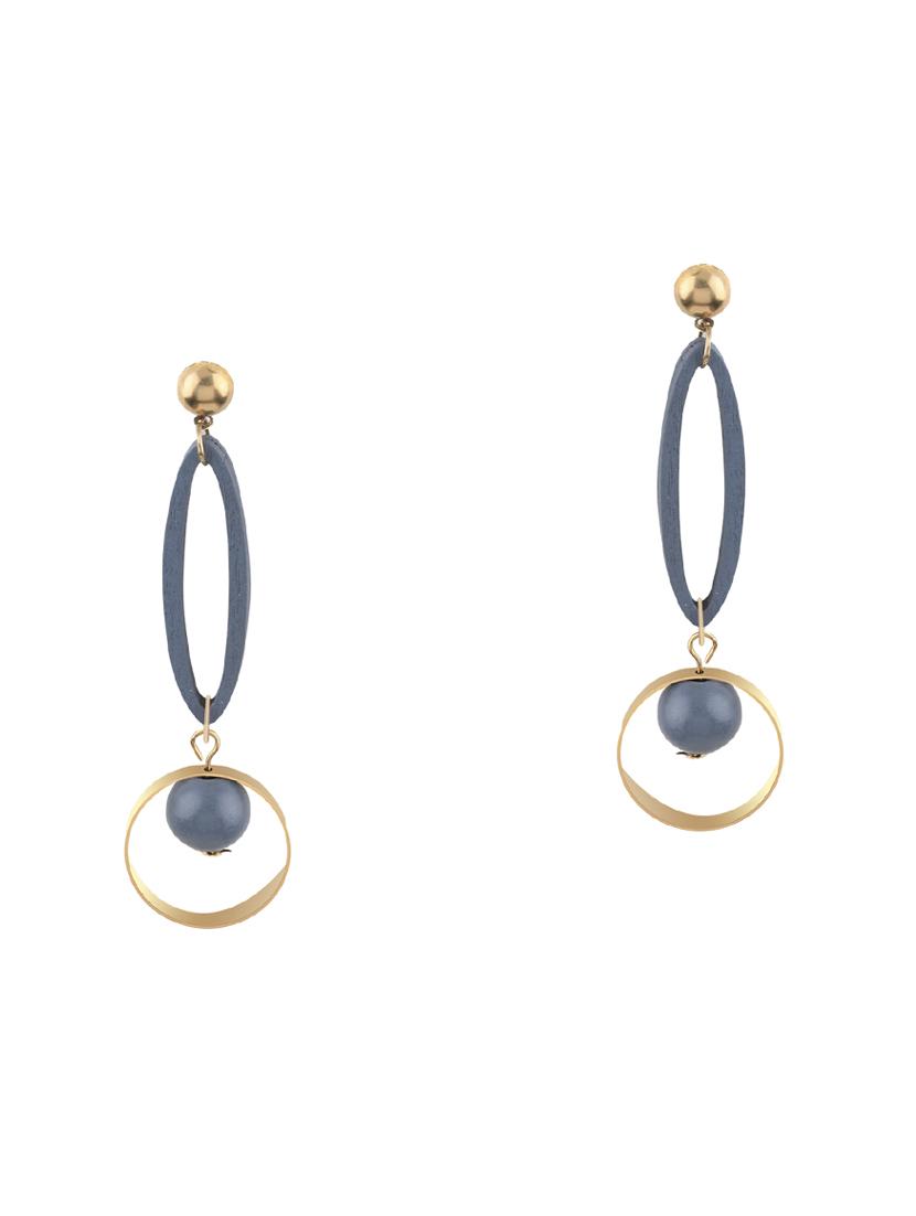 grey metal drop earring - 17194423 -  Standard Image - 1
