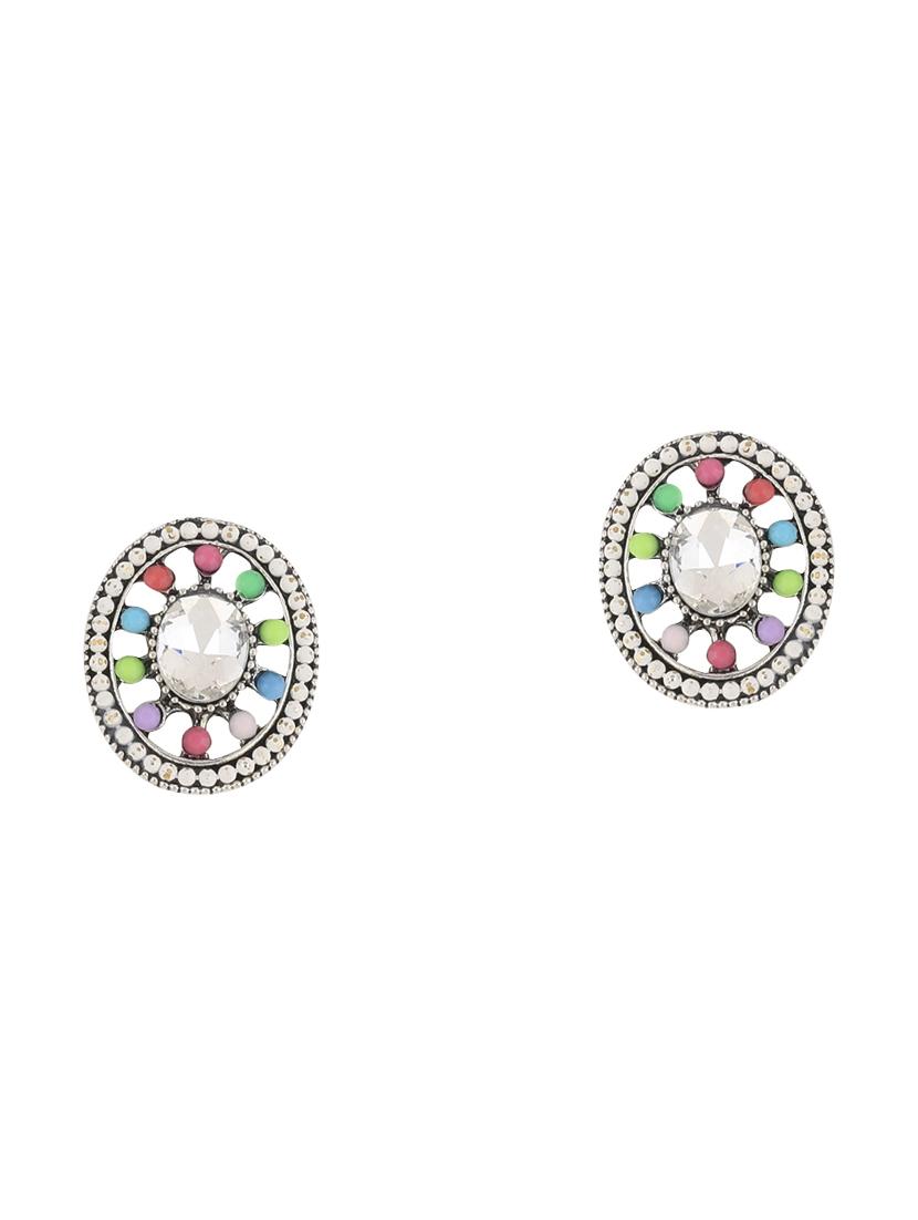 multi colored metal studs earring - 17194482 -  Standard Image - 1