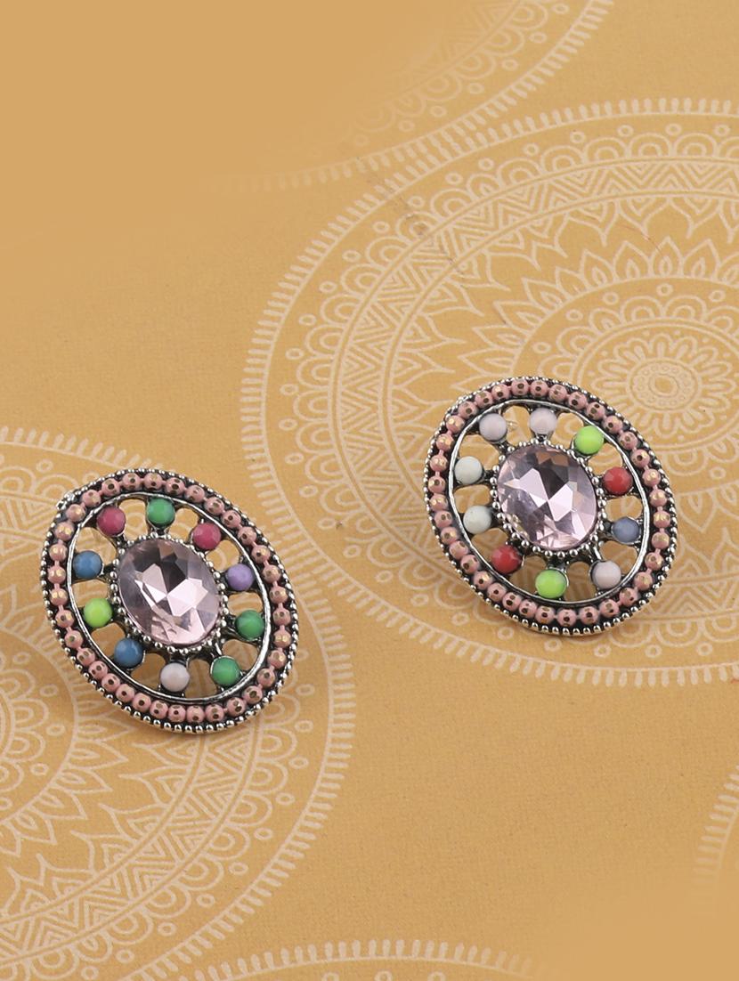multi colored metal studs earring - 17194484 - Zoom Image - 0