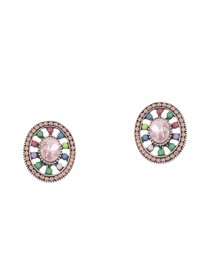 multi colored metal studs earring - 17194484 - Standard Image - 1