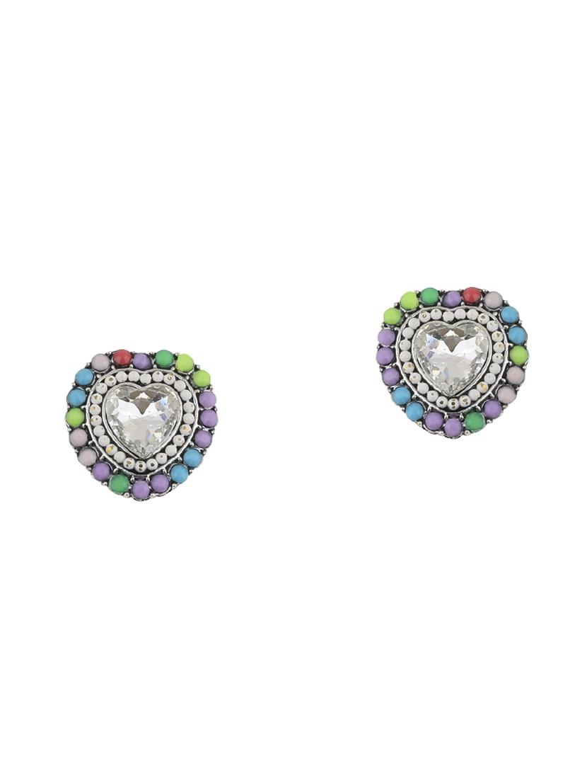 multi colored metal studs earring - 17194488 - Standard Image - 1