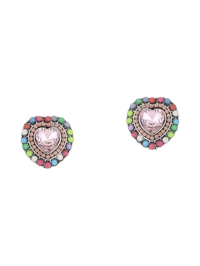 multi colored metal studs earring - 17194490 -  Standard Image - 1